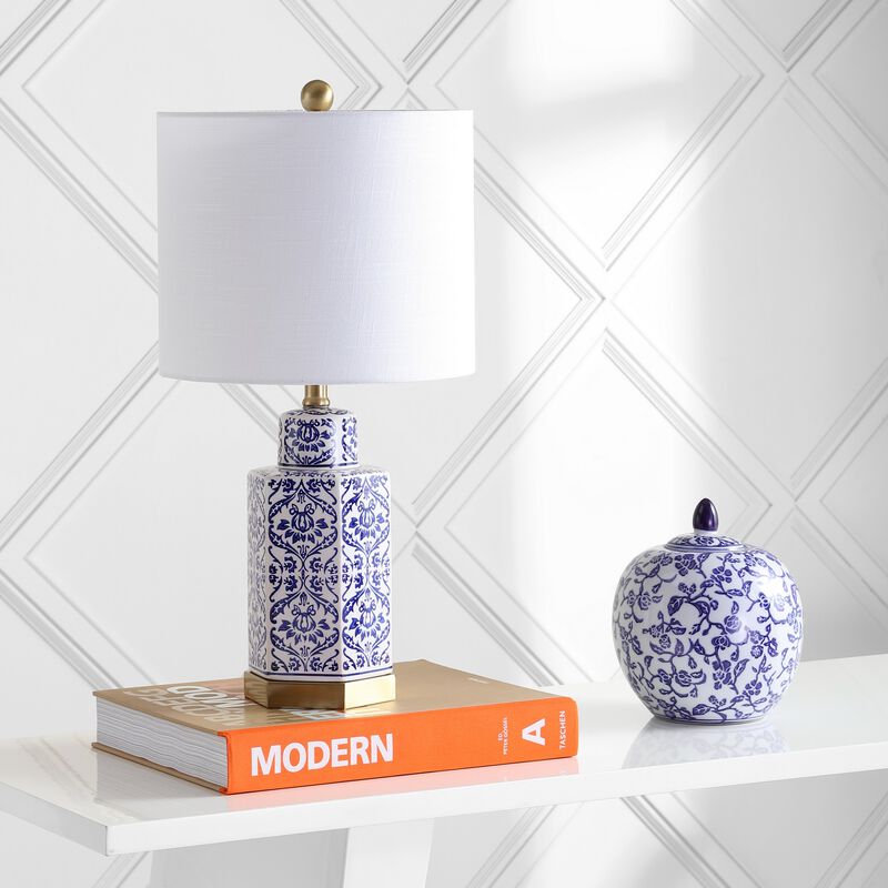 Diana Ginger Jar Ceramic/Metal LED Table Lamp