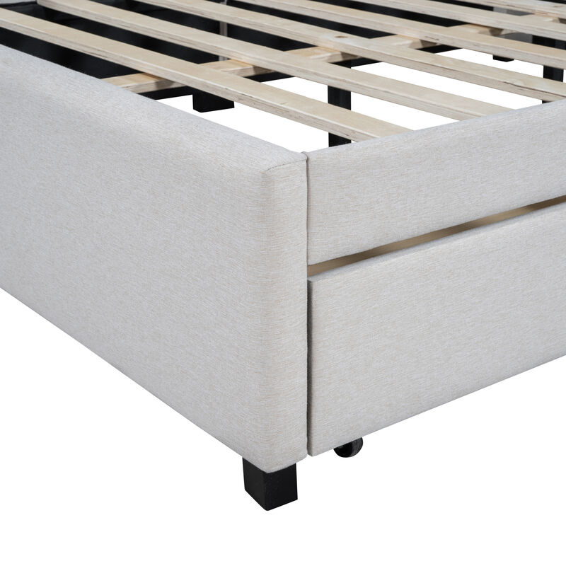 Merax Upholstered Daybed with 2 Storage Drawers