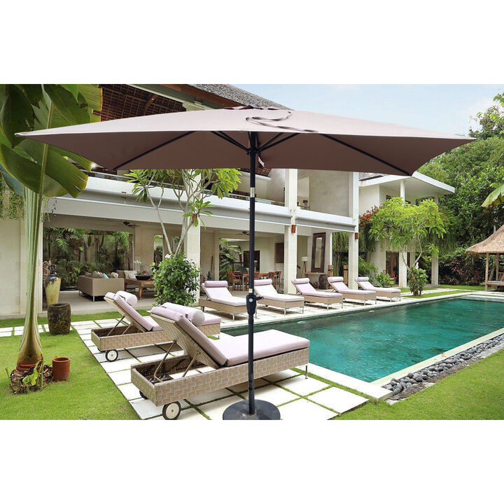Waterproof Patio Umbrella with Tilt and Crank