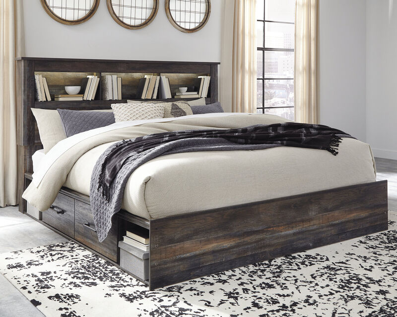 Drystan King Bookcase Bed