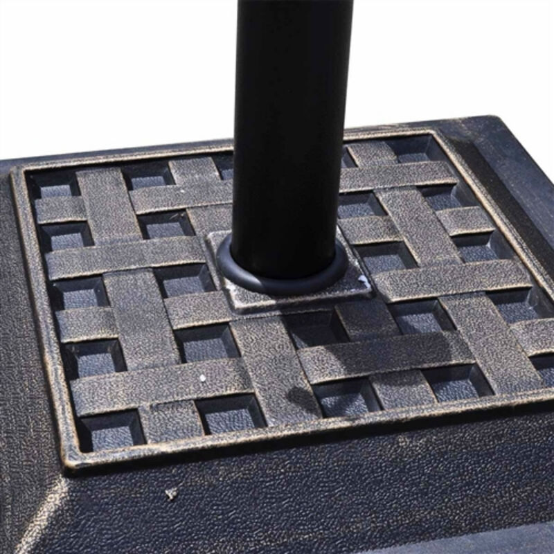 Square Heavy Duty Outdoor Umbrella Stand Base for Stable Patio Use