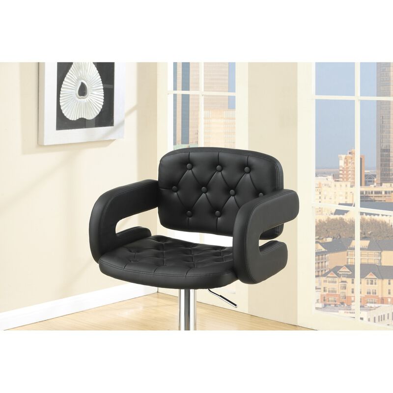 Adjustable Faux Leather Barstool Chair