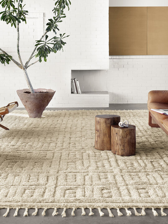 Hygge YG04 Oatmeal/Sand 18" x 18" Sample Rug