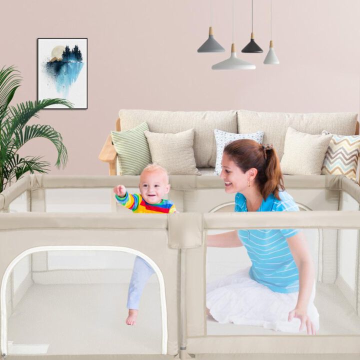 Hivvago Baby Playpen Extra Large Kids Activity Center Safety Play