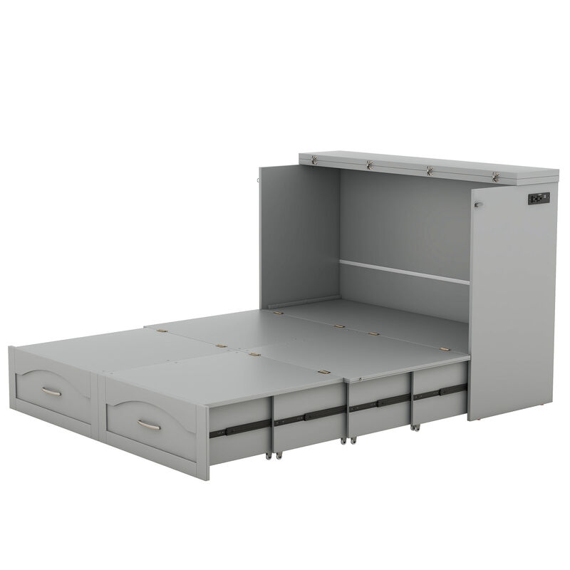 Merax Murphy Bed with Sockets and USB Ports
