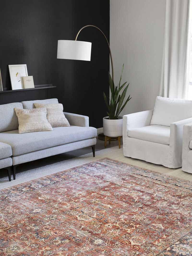 Layla LAY02 Spice/Marine 9' x 12' Rug by Loloi II