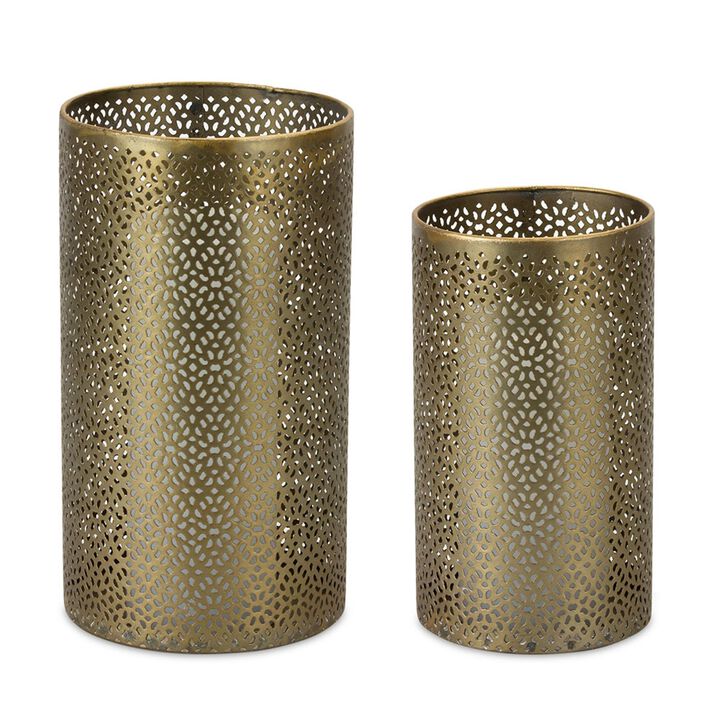 Set of 4 Decorative Candle Holders for Home Décor and Table Centerpieces