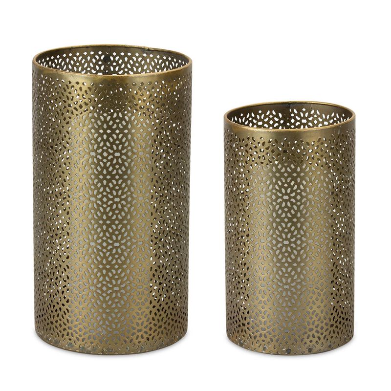 Set of 4 Decorative Candle Holders for Home Décor and Table Centerpieces