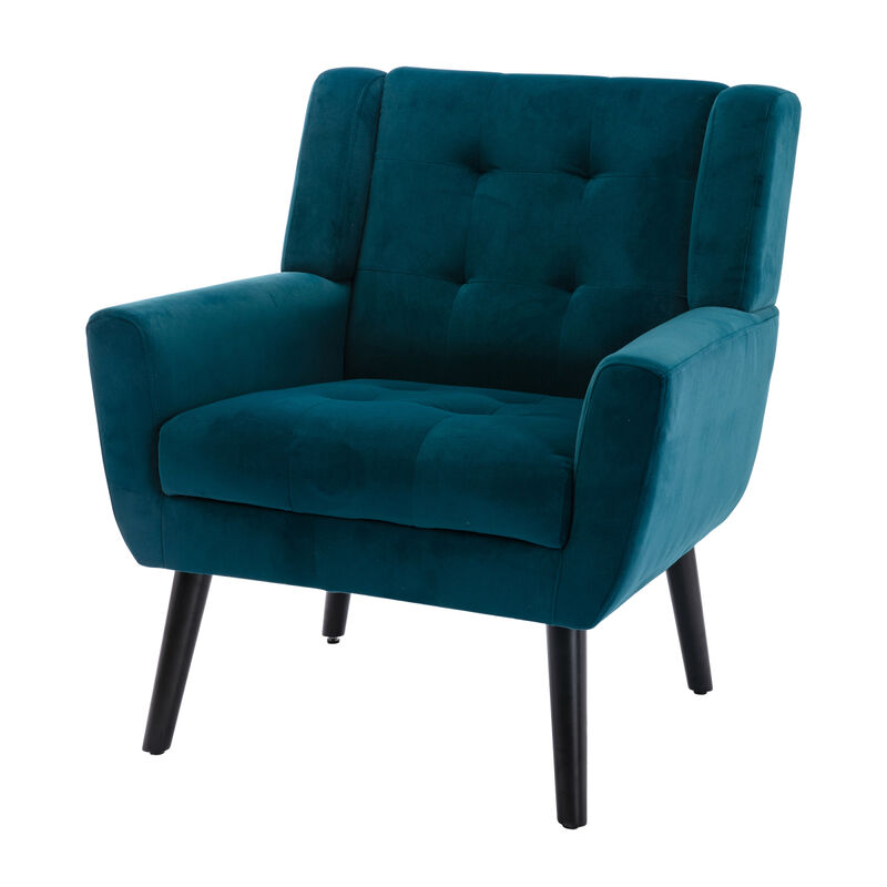 Modern Soft Velvet Material Ergonomics Accent Chair Living Room Chair Bedroom Chair Home Chair