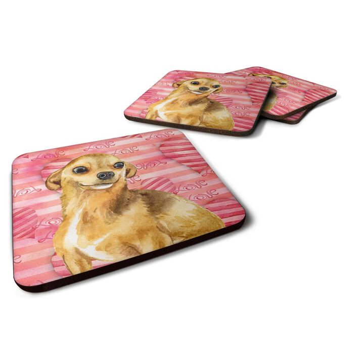 Caroline's Treasures Chihuahua Love Decorative coasters, Multicolor