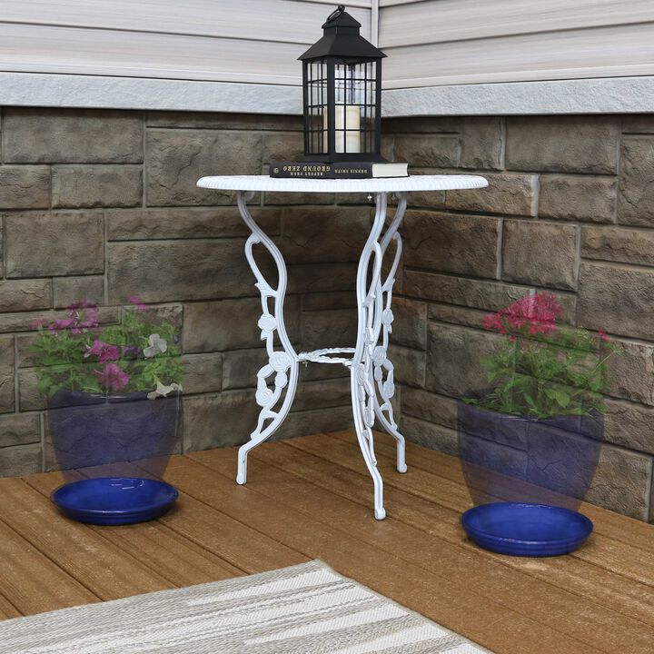 Sunnydaze Glazed Ceramic Flower Pot/Plant Saucer - Set of 4