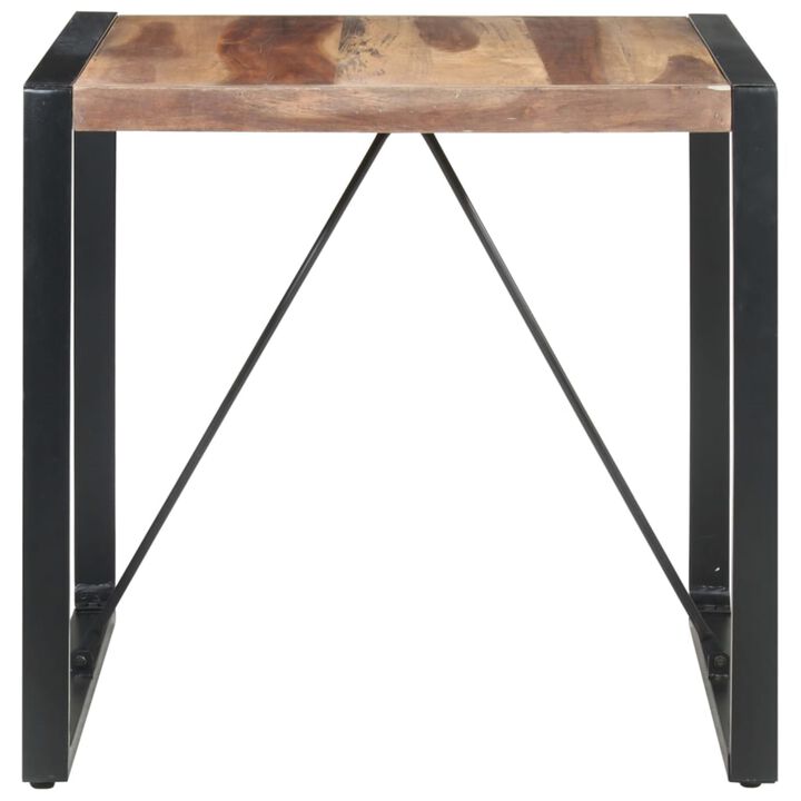 vidaXL Dining Table 31.5"x31.5"x29.5" Solid Wood with Sheesham Finish