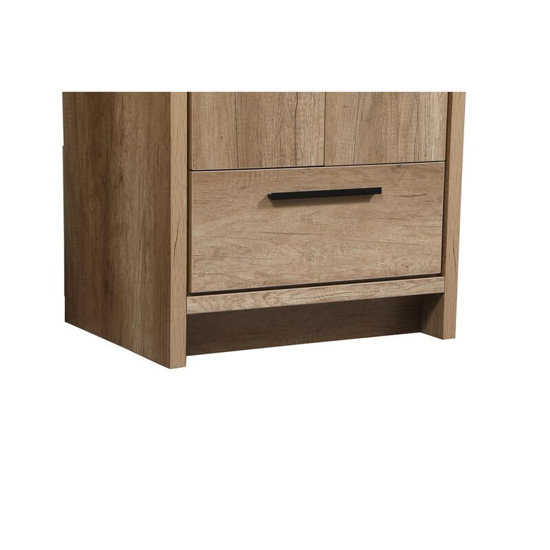 Elegant Kitchen and Bath 24 inch Single bathroom vanity in natural oak