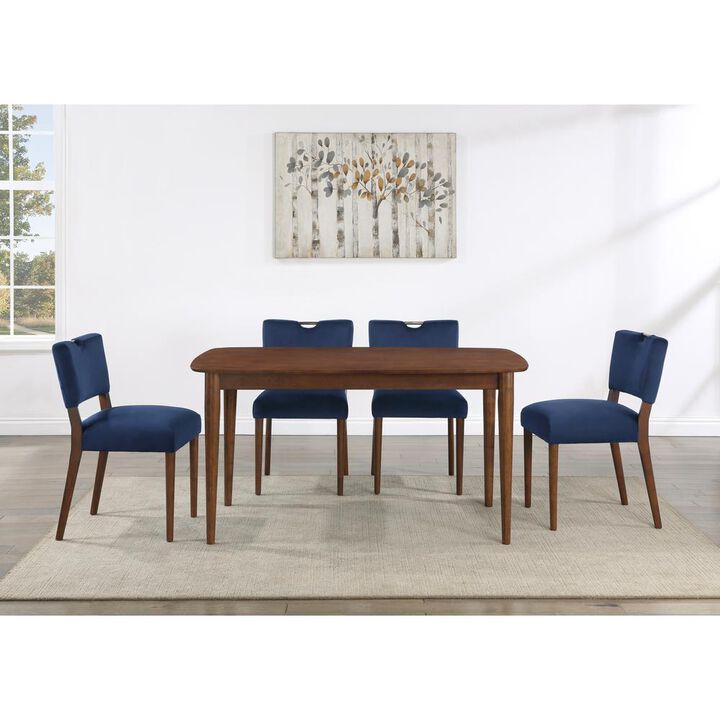 Bonito Walnut Finish Leg Dining Table