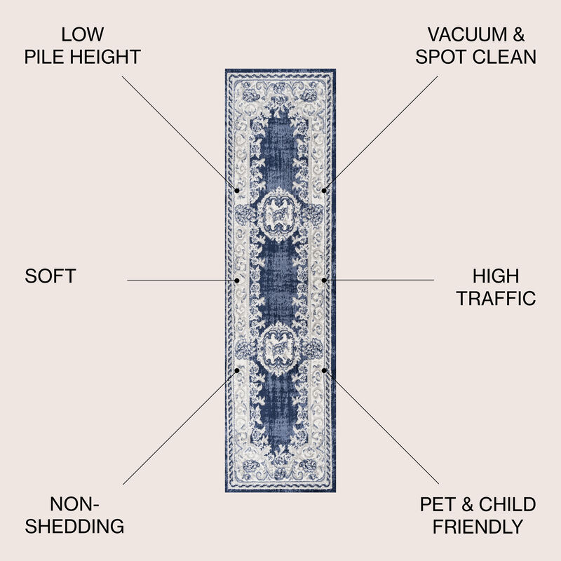 Rosalia Cottage Medallion Area Rug
