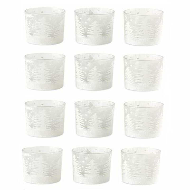 Set of 12 Tree Votive Holders for Holiday and Home Décor Set of 12 Tree Votive Holders for Holiday and Home Décor