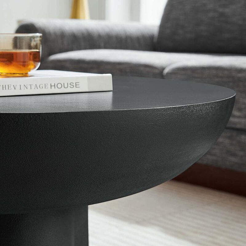 Modway Caspian Round Concrete Coffee Table