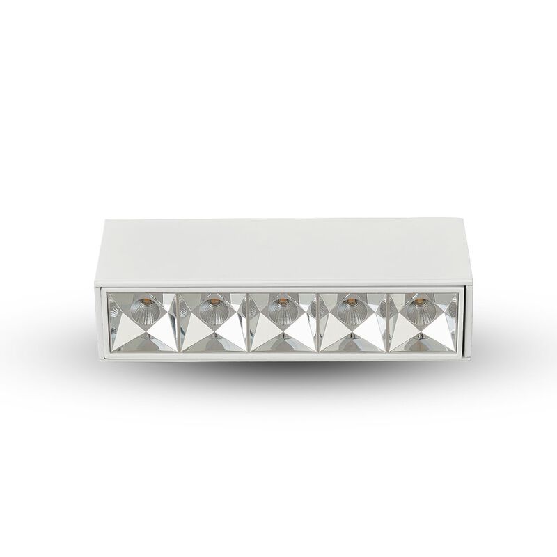 VONN Lighting 5 Lights LED Fixed Surface Mounted Downlight, Stock Item Beam Angle 34, White