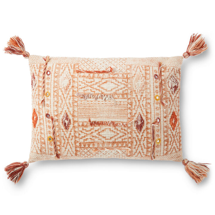 P0877 Taupe/Multi 16"x26" Pillow