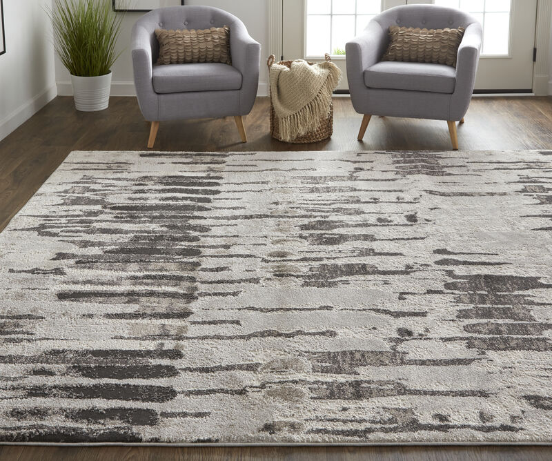 Vancouver 39FIF Ivory/Brown/Gray 4' x 6' Rug