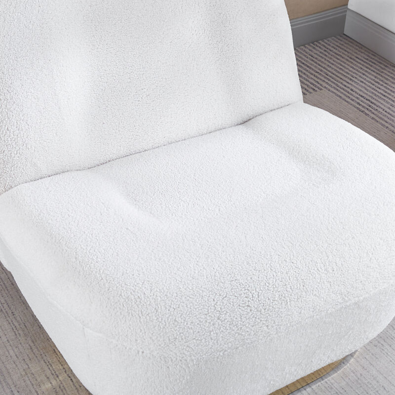 Modern Velvet Swivel Accent Chair, Swivel Barrel Chair With Finish Stainless Steel Base
