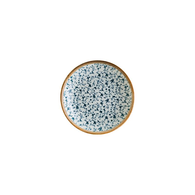 Calif dia.8" h:1.5" 17 oz. Round Decorated Porcelain Bowl (Set of 4)