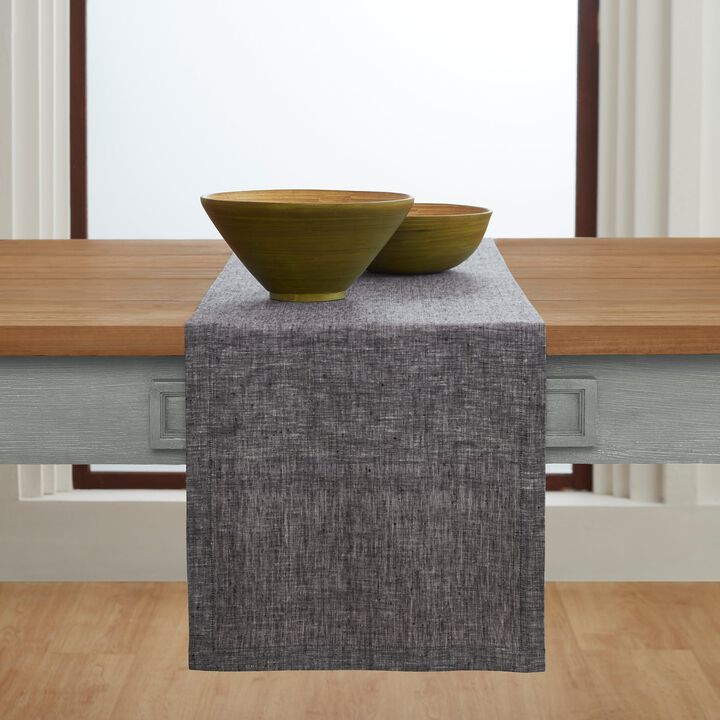 Solino Home 100% Pure Linen Table Runner | Athena for Thanksgiving, Christmas