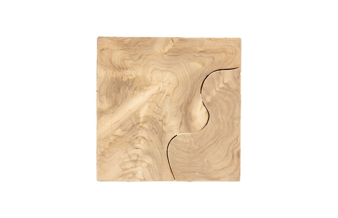 Teak Slice Large Pedestal