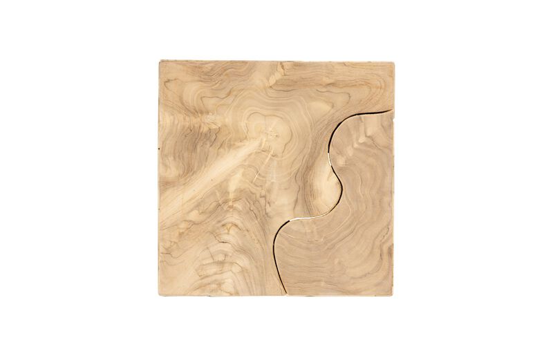 Teak Slice Large Pedestal