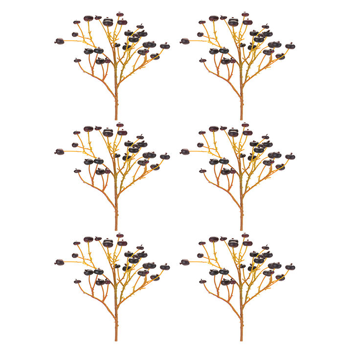 Berry Spray Set of 6 28''h Foam for Holiday and Seasonal Decor