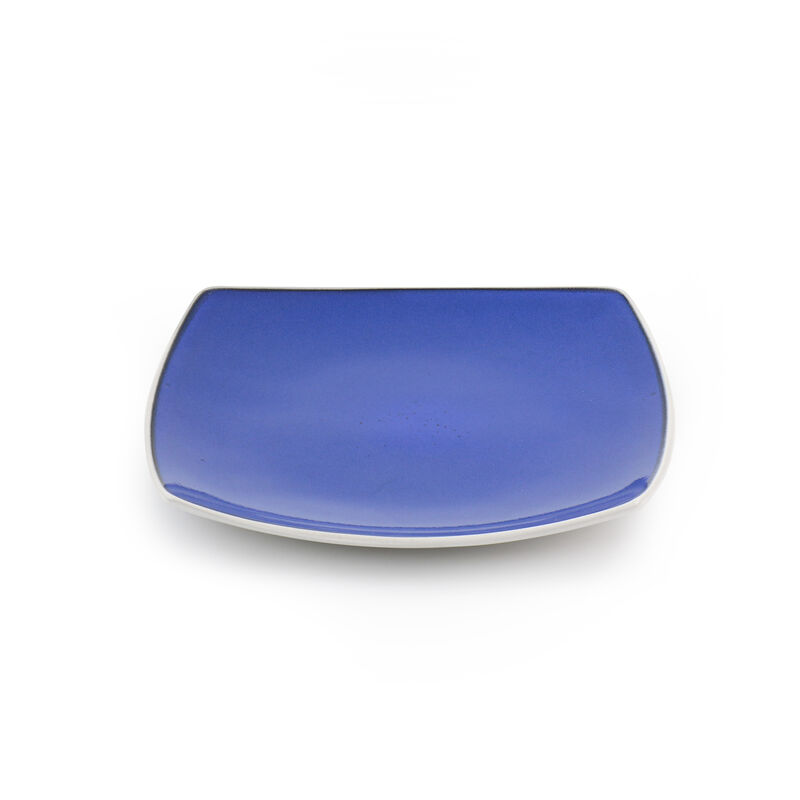 Gibson Elite Soho Lounge 16 Piece Stoneware Dinnerware Set in Cobalt