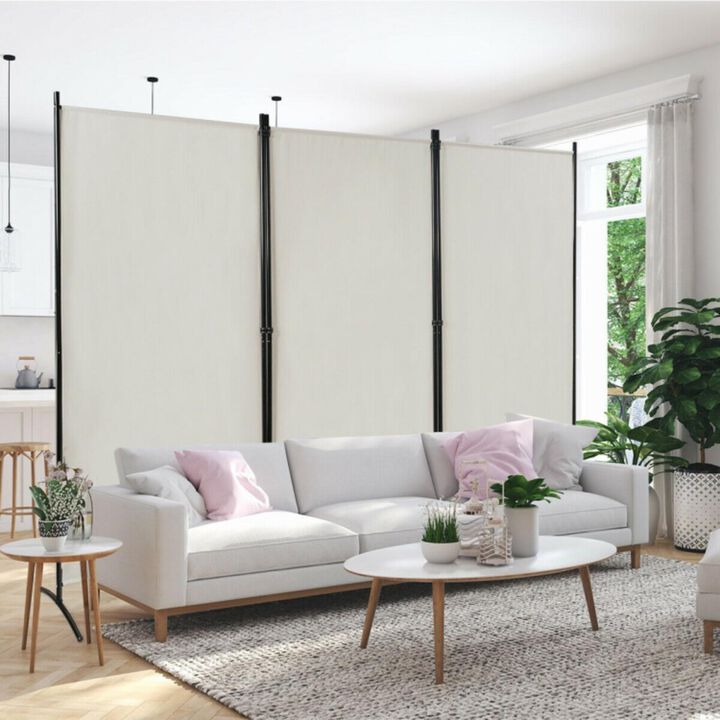 Hivvago 3-Panel Room Divider Folding Privacy Partition Screen for Office Room