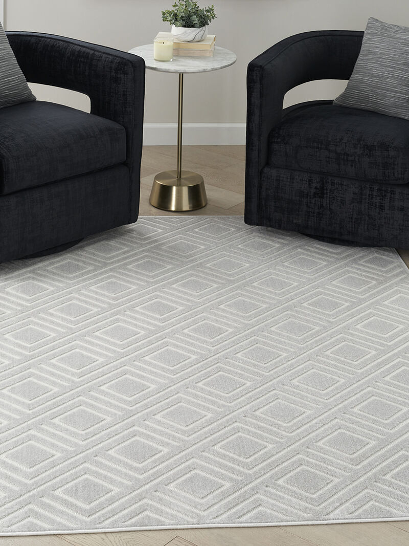 Care Free CAF03 Light Gray 3'11" x 5'11" Rug