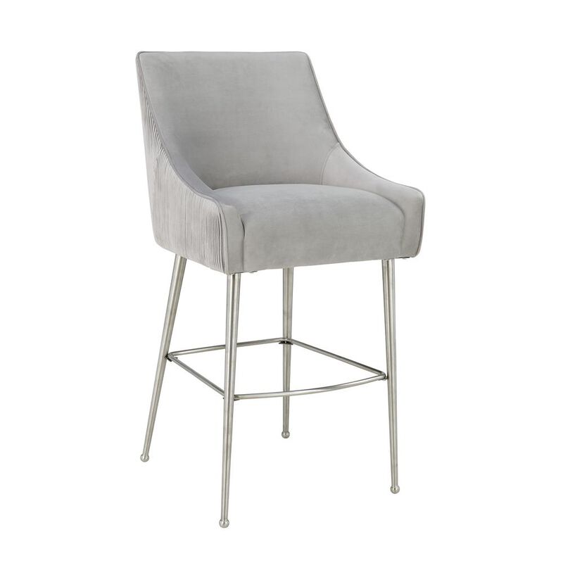 Belen Kox Luxe Grey Counter Stool, Belen Kox