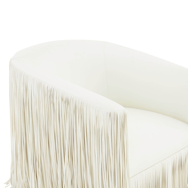 Shag Me Vegan Leather Swivel Chair