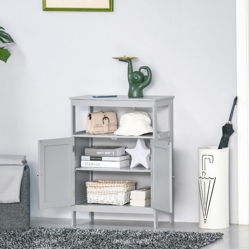 Bathroom Storage Cabinet with Shelves & Doors for Stylish & Functional Organization