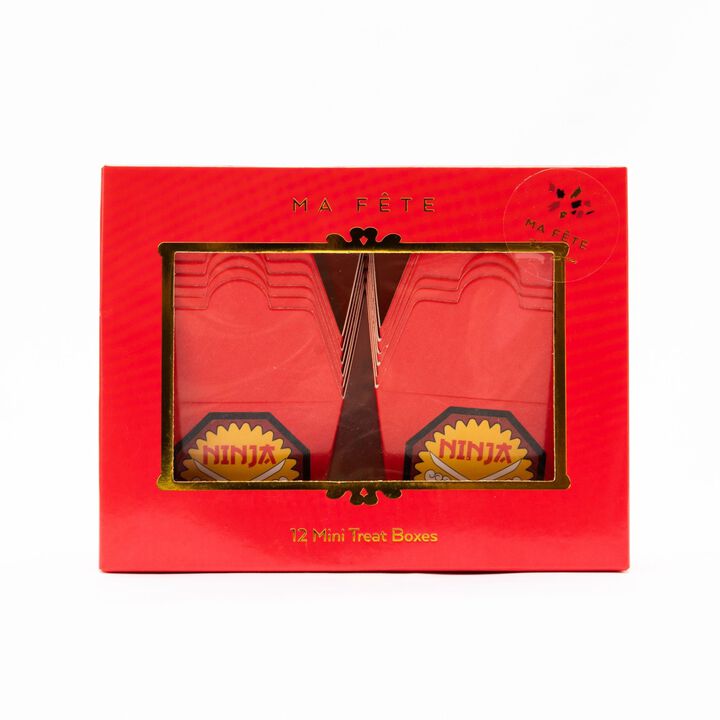 Ma Fete Disposable  Ninja Popcorn and Treat Paper Boxes, (12)