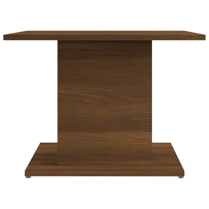 vidaXL Coffee Table Brown Oak 21.9"x21.9"x15.7" Chipboard
