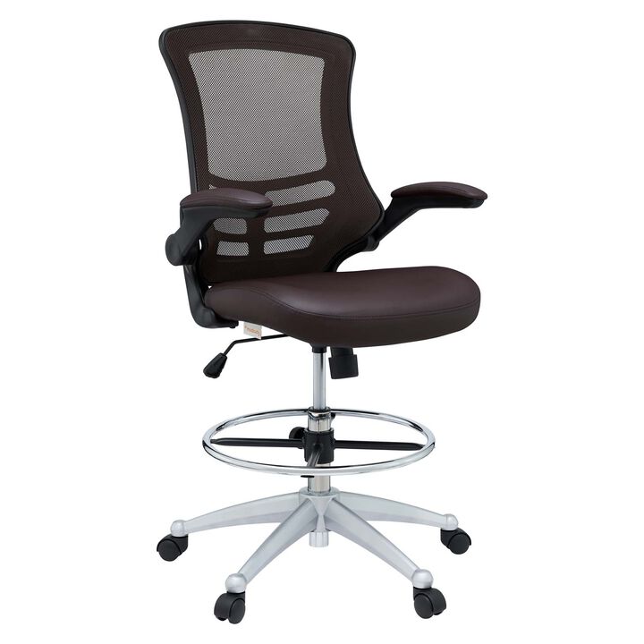 Modway Furniture - Attainment Vinyl Drafting Chair
