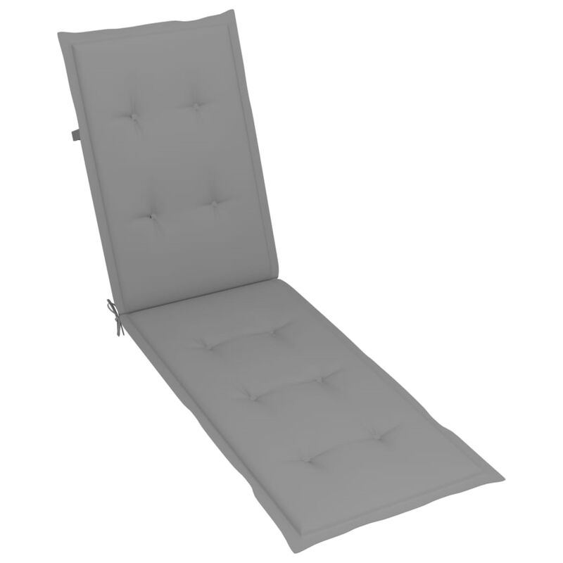 vidaXL Deck Chair Cushion Gray (29.5"+41.3")x19.7"x1.6"