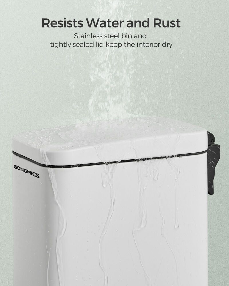 2.6 Gallon Small Trash Bin with Lid for Compact and Convenient Waste Management