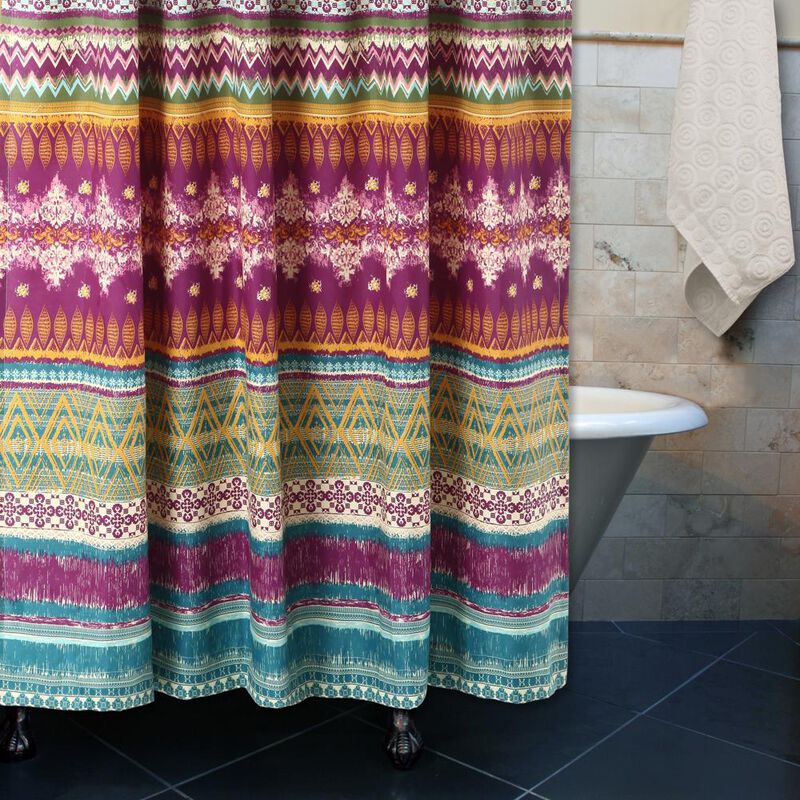 Greenland Home Fashion Southwest Shower Curtain - Multi 72x72"