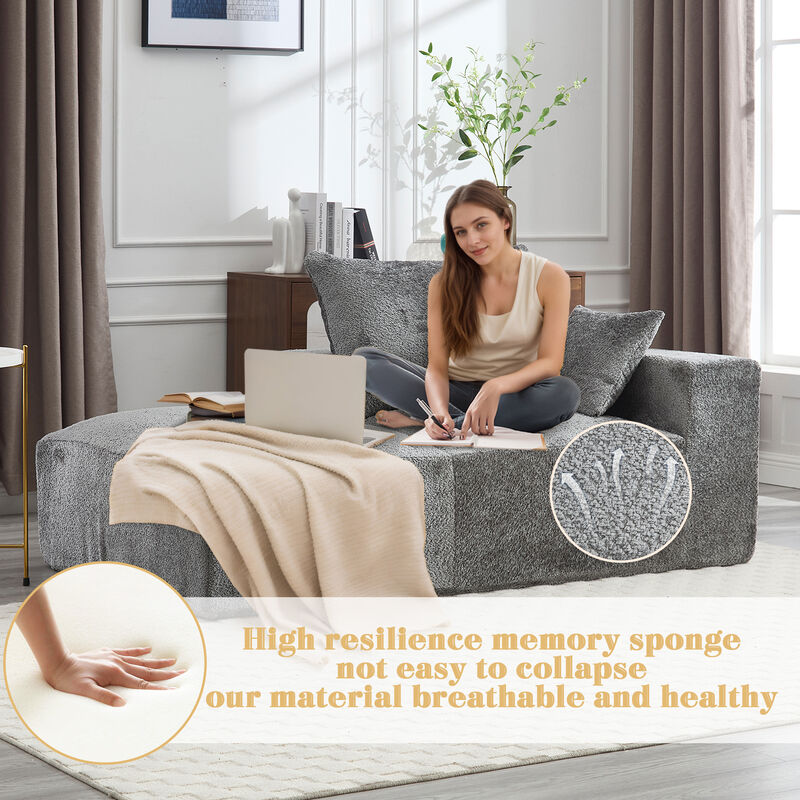 Merax Chenille 2-seat Lounging Sofa  Chair