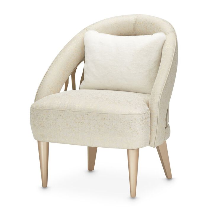 Michael Amini La Rachelle Flame Chair - Gold Rush/Champagne