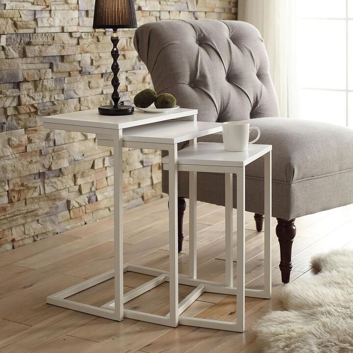 Carolina Living Addison Nesting Table Set - White