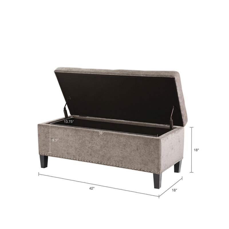Shandra II Tufted Top Storage Bench