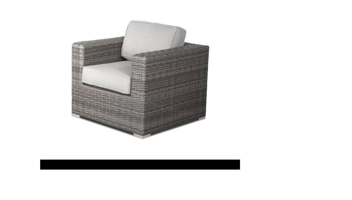 Living Source International Fully Assembled Patio Chair with Cushions (New)Sunbrella Canvas