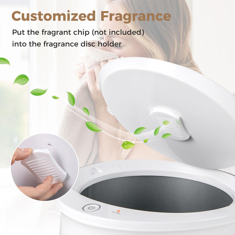 Heated Towel Warmer with LED Display and Button Control