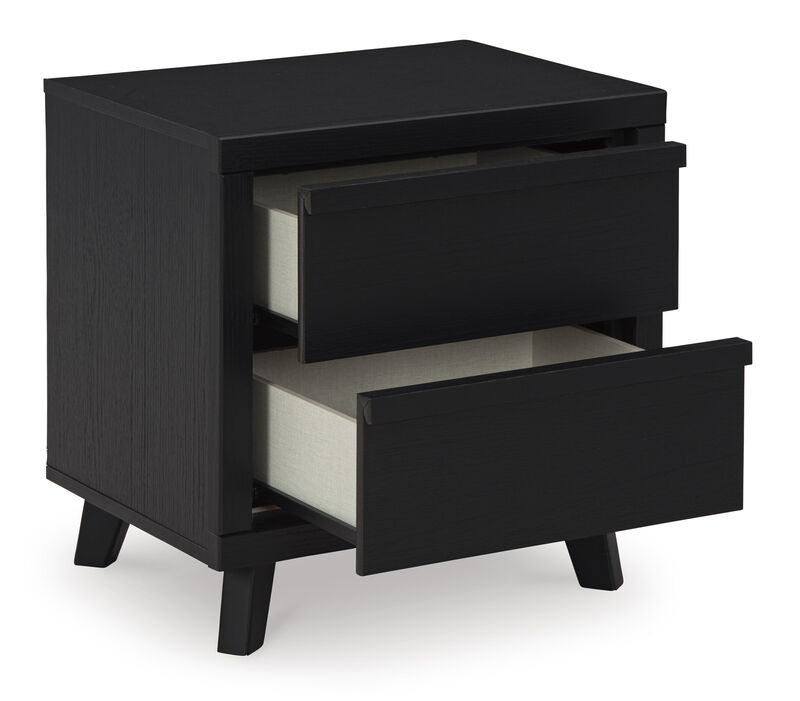Danziar Black Nightstand