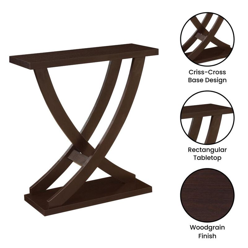 Convience Concept, Inc. Newport Criss-Cross Console Table